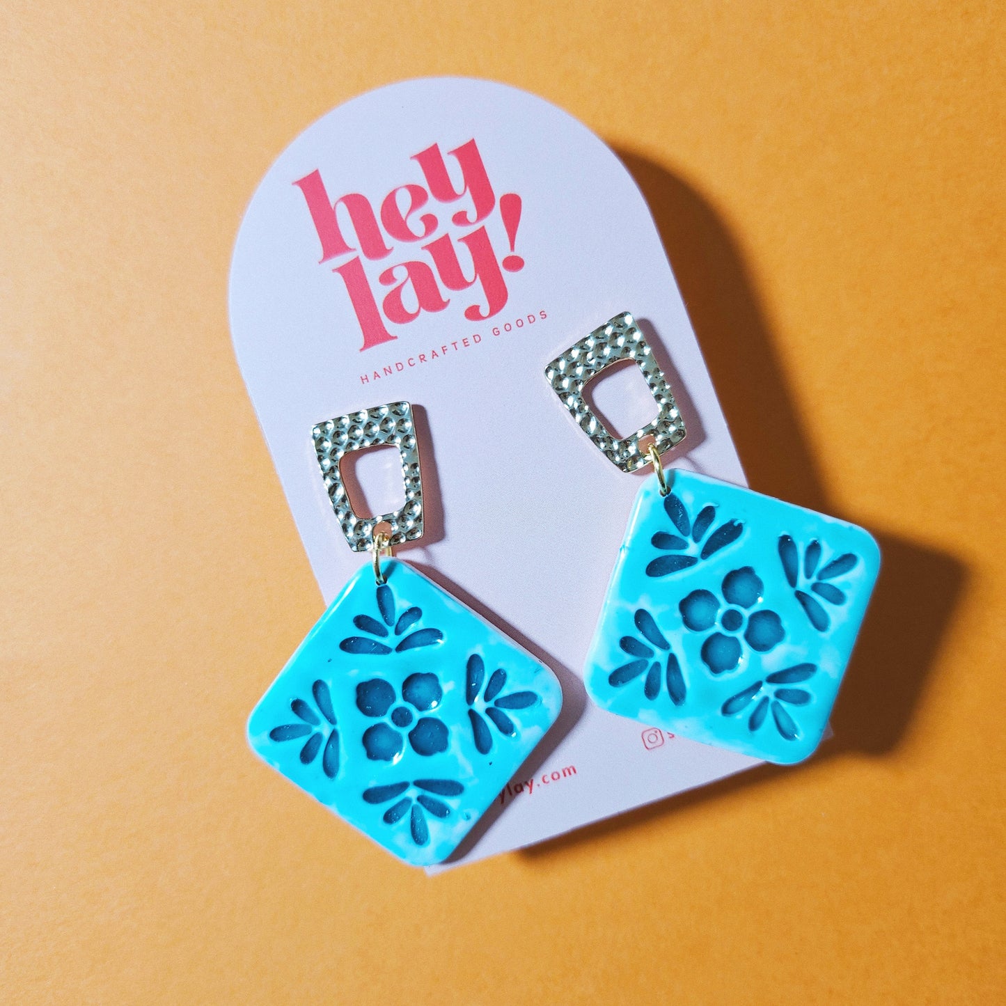 Glazed Tile Earrings