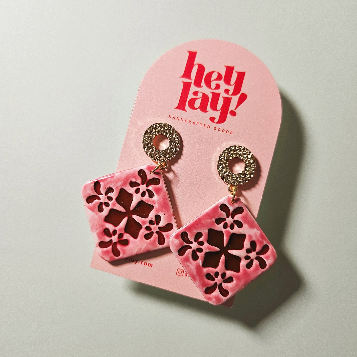 Glazed Tile Earrings