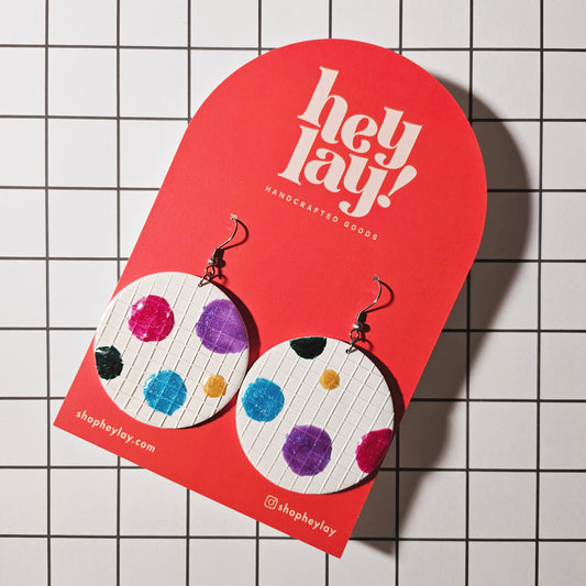 Multi-Dots Grid Texture Earrings