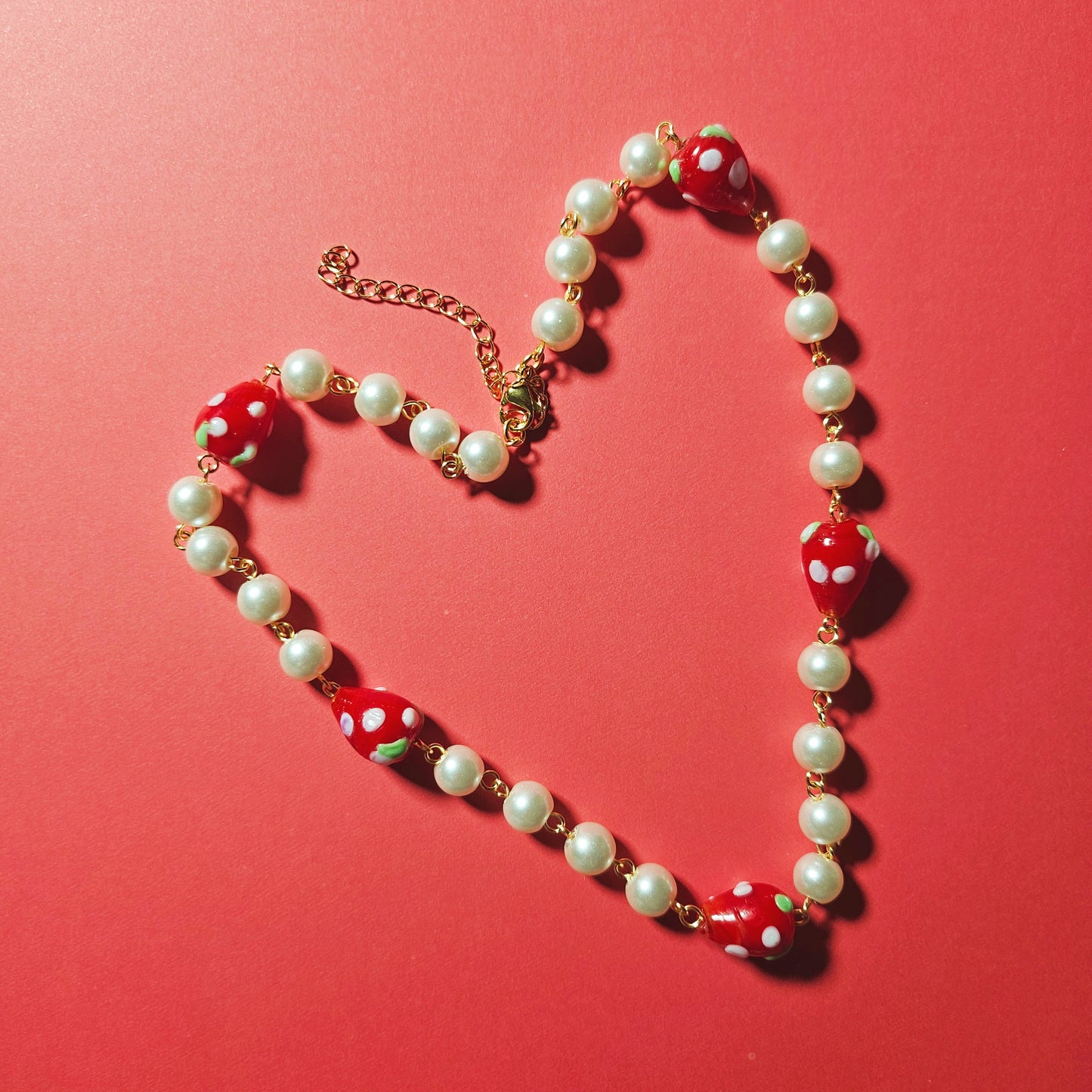 Red Strawberries Necklace