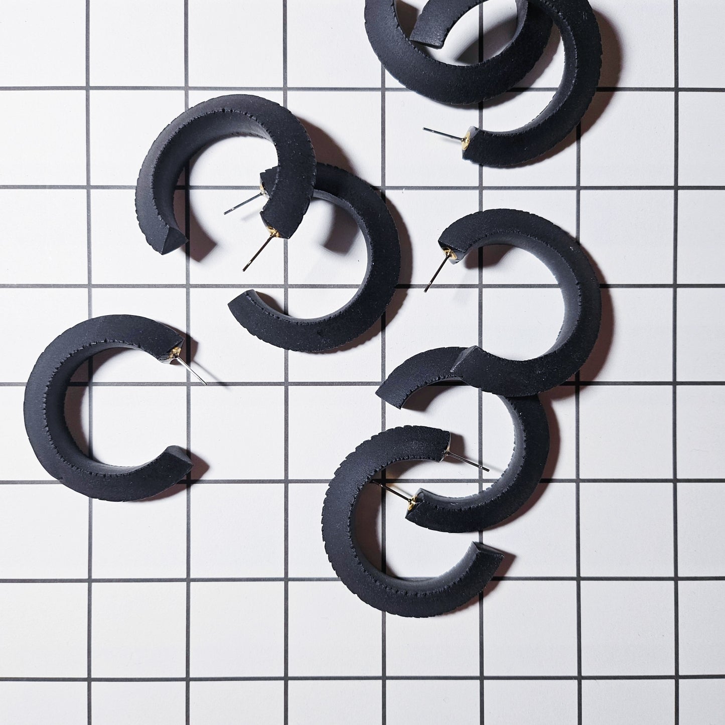 Textured Angle Hoops