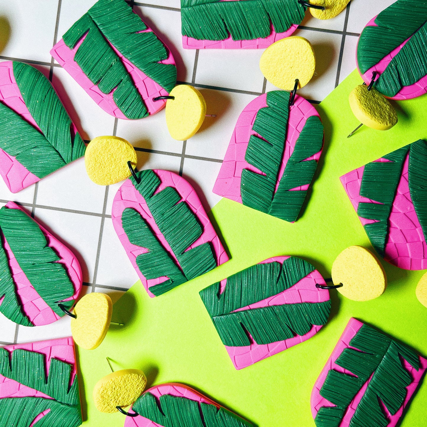 Banana Leaf Arch Earrings