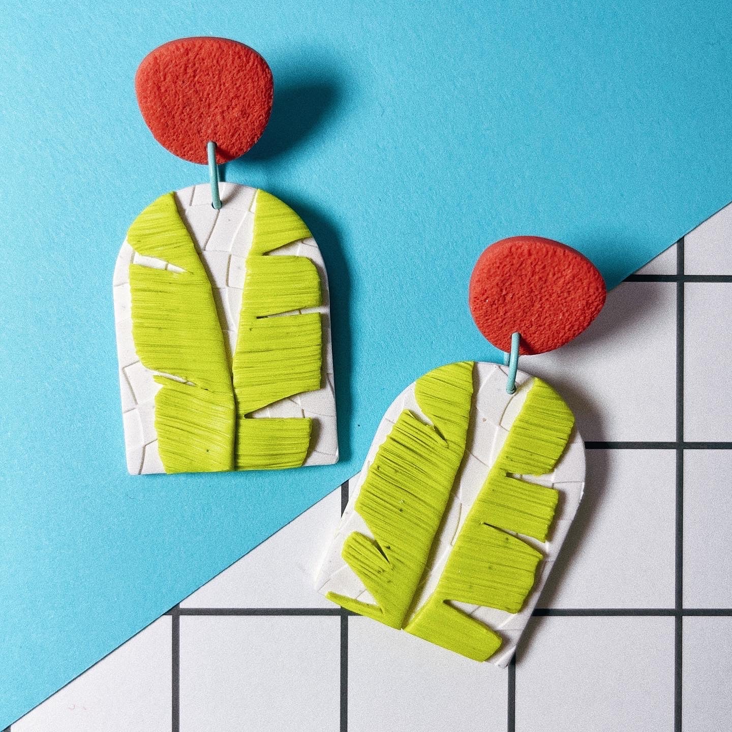Banana Leaf Arch Earrings