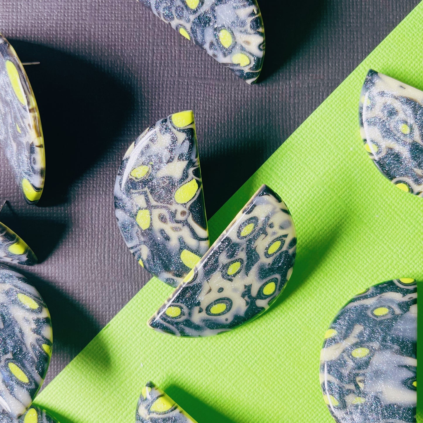 Neo Half Moon Oversized Studs