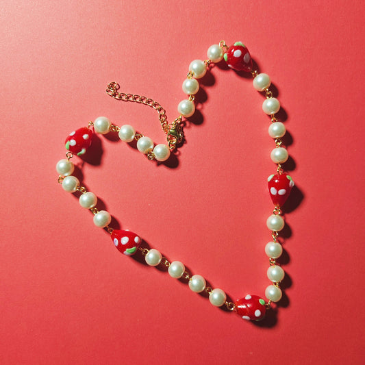 Red Strawberries Necklace