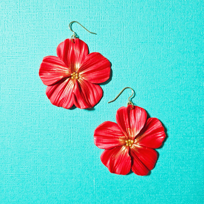 Red/Gold Hibiscus Flowers